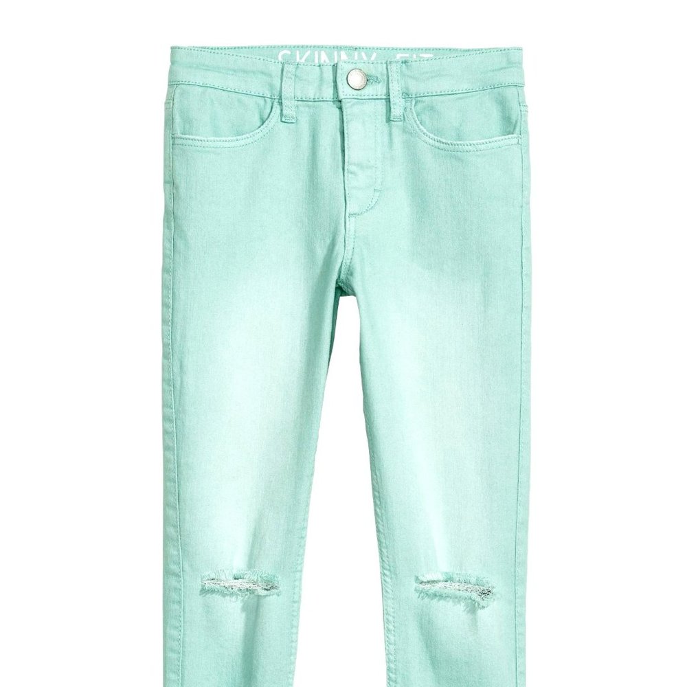 H&M Turquoise Super Slim jeans 13-14 Y